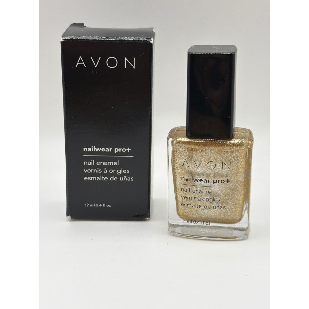 NIB Avon Nailwear Pro+ Nail Enamel Golden Vision 12ml 0.4 fl oz‎  Polish